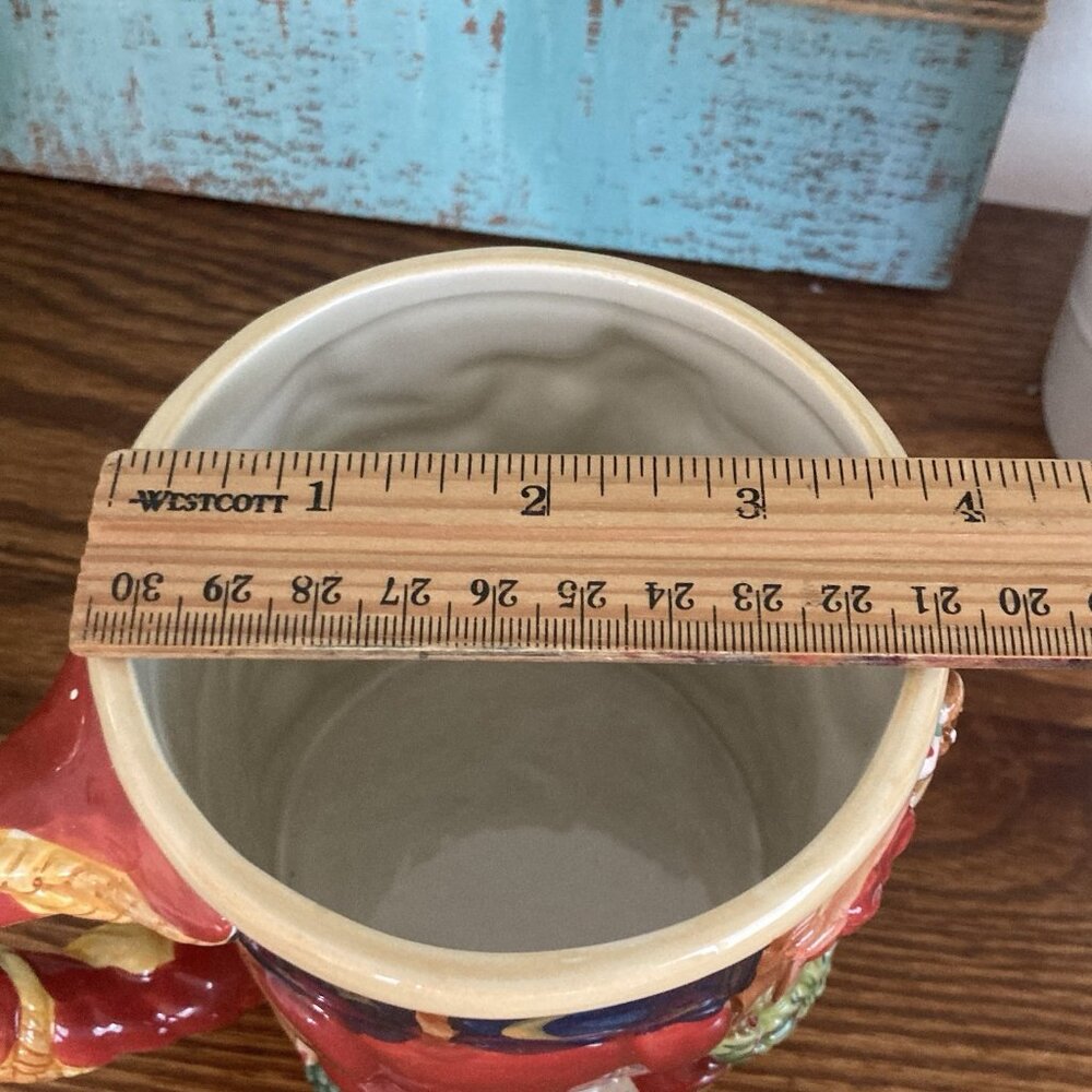 Christmas Mug 20oz Susan Winget Certified Intl. 3D Window Scene Fireplace - Picture 6 of 7